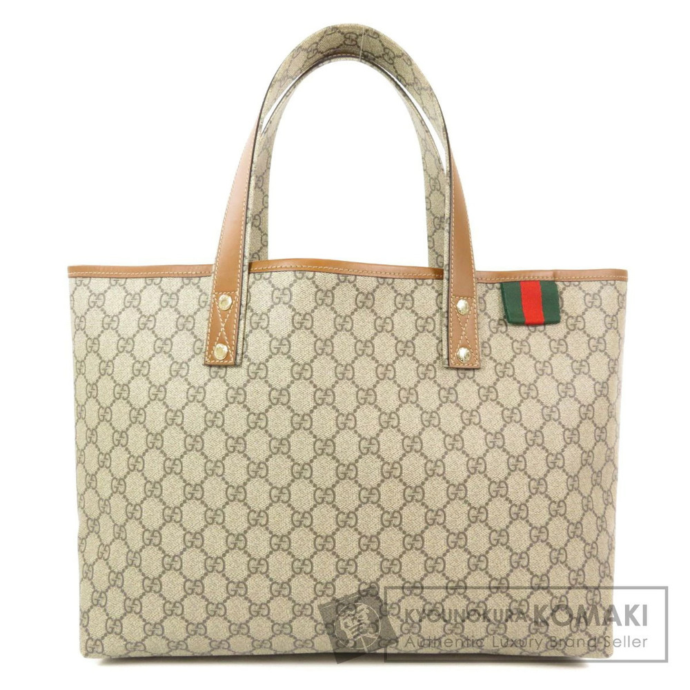 Gucci GG Supreme Web Tote Web Loop Tote Beige Tan